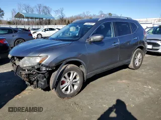 2015 Nissan Rogue SV with VIN KNMAT2MV9FP546616, listed as a Copart auction lot 41642805 with 146,863 mi miles and Salvage Title. Bid and sale history available at carsss.com. Image 1.