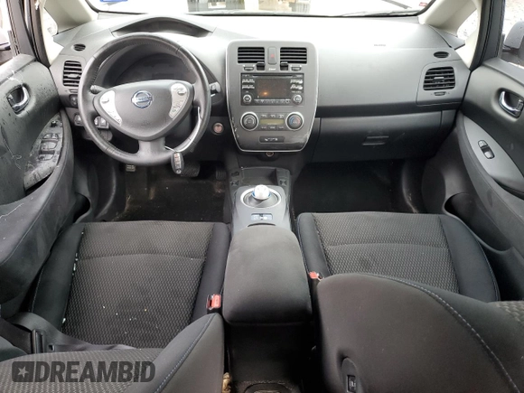 2015 Nissan LEAF SV with VIN 1N4AZ0CP7FC311103, listed as a Copart auction lot 73679083 with 37,685 mi miles and . Bid and sale history available at DreamBid. Image 8.
