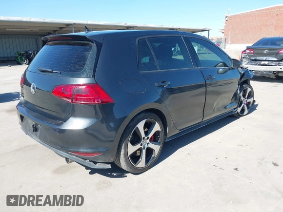 2017 Volkswagen Golf GTI S with VIN 3VW447AU1HM049147, listed as a IAAI auction lot 41775702 with 70,100 mi miles. Bid and sale history available at carsss.com. Image 4.