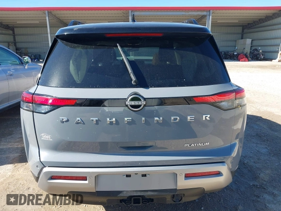 2024 Nissan Pathfinder Platinum with VIN 5N1DR3DGXRC287919, listed as a IAAI auction lot 41205545 with 8,100 mi miles. Bid and sale history available at carsss.com. Image 17.