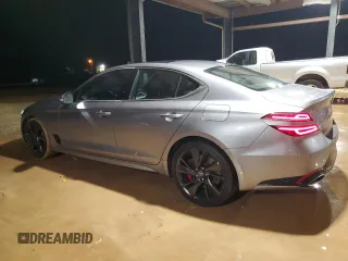 2023 Genesis G70 3.3T with VIN KMTG54TE7PU121577, listed as a Copart auction lot 78429434 with 15,343 mi miles and Salvage Title. Bid and sale history available at DreamBid. Image 2.