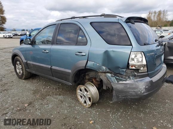 2003 Kia Sorento LX with VIN KNDJC733935030468, listed as a Copart auction lot 76571154 with 151,205 mi miles and Salvage title. Bid and sale history available at DreamBid. Image 2.