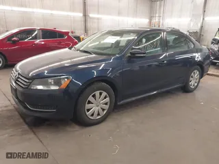 2013 Volkswagen Passat S w/Appearance with VIN 1VWAH7A36DC032693, listed as a IAAI auction lot 41716587 with 82,950 mi miles. Bid and sale history available at carsss.com. Image 2.