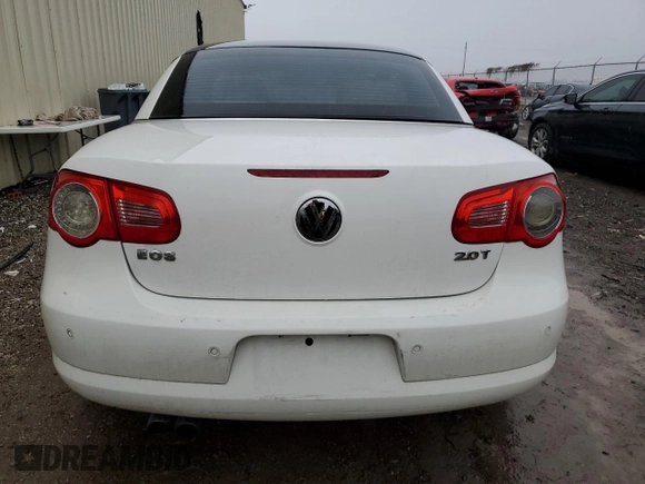 2007 Volkswagen Eos 2.0T with VIN WVWFA71F57V052000, listed as a Copart auction lot 87598495 with 128,610 mi miles and Salvage Title. Bid and sale history available at DreamBid. Image 6.