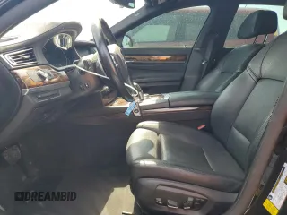 2014 BMW 7 Series 740Li with VIN WBAYE4C52ED138770, listed as a Copart auction lot 53647665 with 106,827 mi miles and Salvage title. Bid and sale history available at DreamBid. Image 7.