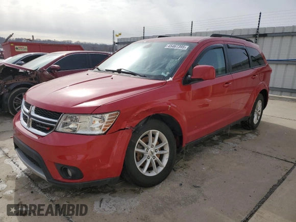 2018 Dodge Journey SXT with VIN 3C4PDDBG3JT159491, listed as a Copart auction lot 45467395 with 102,403 mi miles and Salvage title. Bid and sale history available at DreamBid. Image 1.