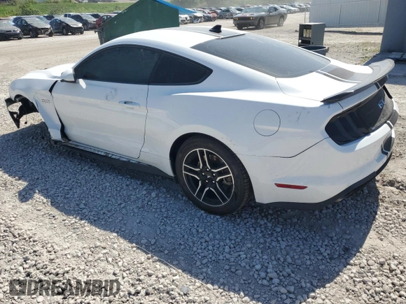 2023 Ford Mustang GT with VIN 1FA6P8CF5P5302262, listed as a Copart auction lot 57339775 with 41,952 mi miles and Salvage title. Bid and sale history available at DreamBid. Image 2.