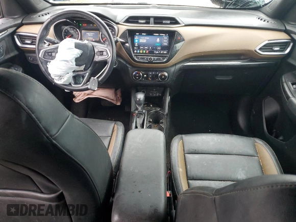 2021 Chevrolet TrailBlazer ACTIV with VIN KL79MSSLXMB035957, listed as a Copart auction lot 46908425 with 69,742 mi miles and Salvage Title. Bid and sale history available at DreamBid. Image 8.