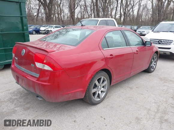 2010 Mercury Milan Premier with VIN 3MEHM0JG8AR642291, listed as a IAAI auction lot 41820053 with 125,612 mi miles. Bid and sale history available at carsss.com. Image 4.