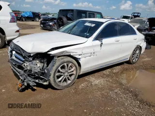 2017 Mercedes-Benz C 300 with VIN 55SWF4JB6HU194450, listed as a Copart auction lot 61153205 with 76,149 mi miles and Salvage title. Bid and sale history available at DreamBid. Image 1.