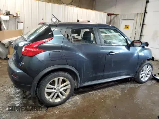 2014 Nissan Juke S with VIN JN8AF5MVXET480872, listed as a Copart auction lot 45961815 with 121,154 mi miles and Salvage Title. Bid and sale history available at carsss.com. Image 3.