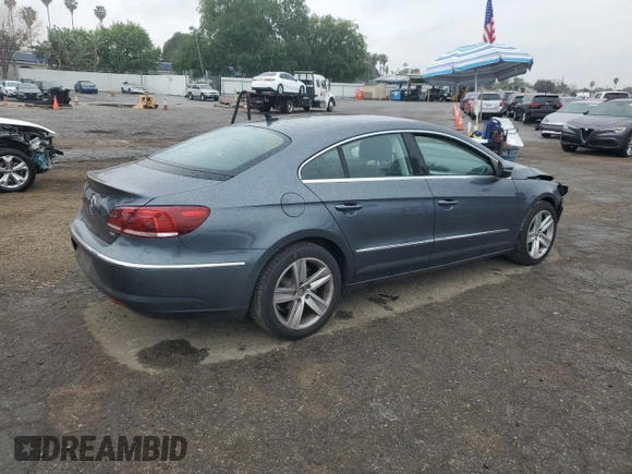 2013 Volkswagen CC Sport with VIN WVWBP7AN0DE546376, listed as a Copart auction lot 47592825 with 118,683 mi miles and Salvage Title. Bid and sale history available at carsss.com. Image 3.