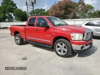 2008 Dodge 1500 SLT with VIN 1D7HU18268S601194, listed as a Copart auction lot 54529015 with 257,160 mi miles and Salvage Title. Bid and sale history available at DreamBid. Image 4.