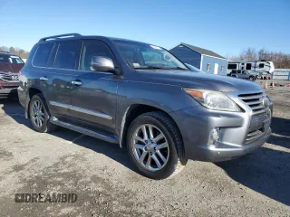2013 Lexus LX 570 z VIN JTJHY7AX9D4126238, wystawiony jako Copart lot #43229375 z przebiegiem 183 285 mil mil oraz Czysty tytuł • Clean title. Historia ofert i sprzedaży dostępna na DreamBid. Obrazek 4.