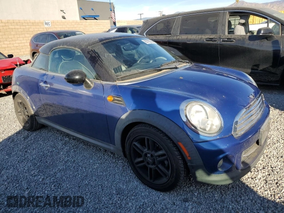 2012 MINI Cooper Coupe with VIN WMWSX1C5XCT163773, listed as a Copart auction lot 85792764 with 70,411 mi miles and Salvage Title. Bid and sale history available at carsss.com. Image 4.