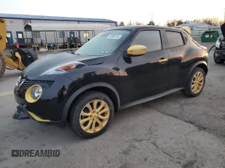 2016 Nissan Juke SL with VIN JN8AF5MVXGT658072, listed as a Copart auction lot 48998105 with 64,413 mi miles and Salvage Title. Bid and sale history available at carsss.com. Image 1.