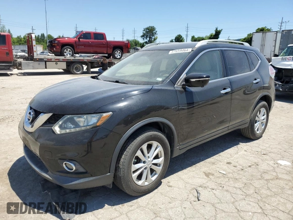2014 Nissan Rogue SL with VIN 5N1AT2MV9EC753959, listed as a Copart auction lot 57659464 with 0 mi miles and Salvage Title. Bid and sale history available at carsss.com. Image 1.
