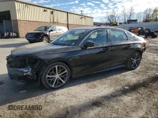 2022 Honda Civic Sedan Touring with VIN 2HGFE1F95NH302735, listed as a Copart auction lot 79278734 with 62,532 mi miles and Salvage Title. Bid and sale history available at carsss.com. Image 1.