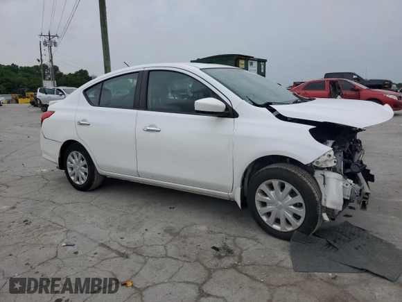 2019 Nissan Versa SV z VIN 3N1CN7APXKL880765, wystawiony jako Copart lot #57474965 z przebiegiem 27 736 mil mil oraz Szkoda całkowita • Salvage title. Historia ofert i sprzedaży dostępna na DreamBid. Obrazek 4.