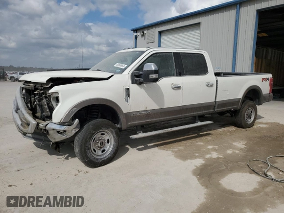 2020 Ford F-350 XL with VIN 1FT8W3BT1LED32482, listed as a Copart auction lot 43860854 with 81,153 mi miles and Salvage title. Bid and sale history available at DreamBid. Image 1.