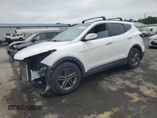 2018 Hyundai Santa Fe 2.4L with VIN 5NMZUDLB8JH085378, listed as a Copart auction lot 60274575 with 108,172 mi miles and Salvage title. Bid and sale history available at DreamBid. Image 1.