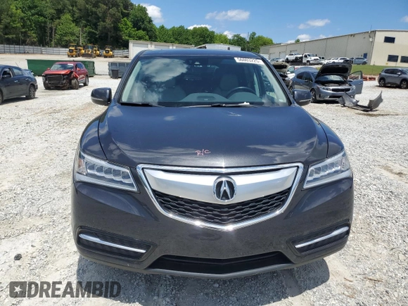 2016 Acura MDX Technology z VIN 5FRYD3H64GB007657, wystawiony jako Copart lot #56003225 z przebiegiem 54 066 mil mil oraz Szkoda całkowita • Salvage title. Historia ofert i sprzedaży dostępna na DreamBid. Obrazek 5.