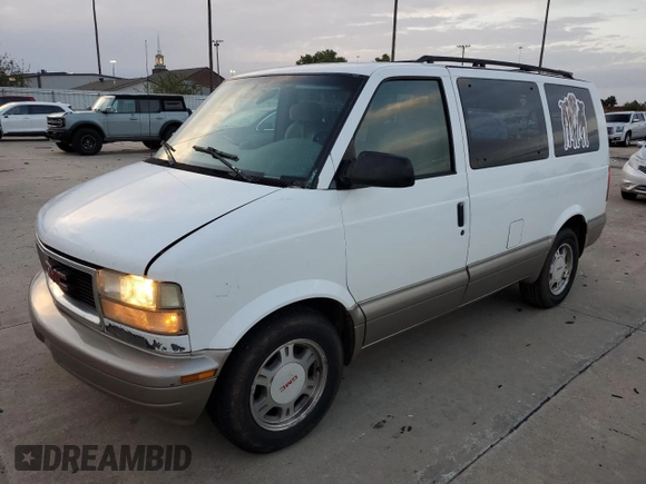 2003 GMC Safari z VIN 1GKDM19XX3B513779, wystawiony jako Copart lot #80021574 z przebiegiem 188 737 mil mil oraz Szkoda całkowita • Salvage title. Historia ofert i sprzedaży dostępna na DreamBid. Obrazek 1.