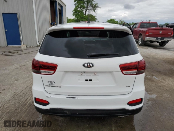 2019 Kia Sorento L with VIN 5XYPG4A37KG531610, listed as a Copart auction lot 54531895 with Not Provided miles and Salvage Title. Bid and sale history available at DreamBid. Image 6.