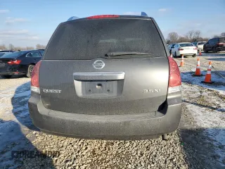2007 Nissan Quest with VIN 5N1BV28U47N138114, listed as a Copart auction lot 42026275 with 83,544 mi miles and Salvage Title. Bid and sale history available at carsss.com. Image 6.