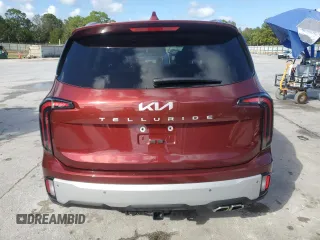 2024 Kia Telluride EX with VIN 5XYP34GC3RG554511, listed as a Copart auction lot 80327014 with 3,006 mi miles and Salvage Title. Bid and sale history available at DreamBid. Image 6.