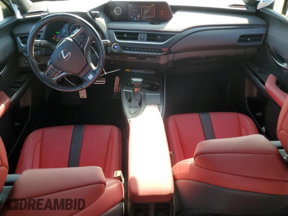 2022 Lexus UX 250h F Sport with VIN JTHE9JBHXN2057367, listed as a Copart auction lot 85917724 with 60,556 mi miles and Salvage Title. Bid and sale history available at DreamBid. Image 8.