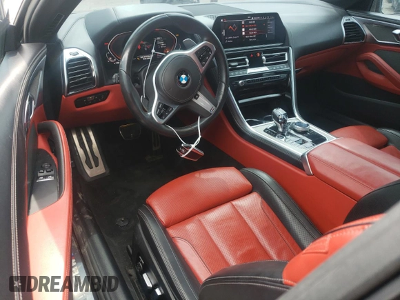 2019 BMW 8 Series M850i xDrive with VIN WBABC4C51KBU96543, listed as a Copart auction lot 61284654 with 39,966 mi miles and Salvage Title. Bid and sale history available at carsss.com. Image 8.