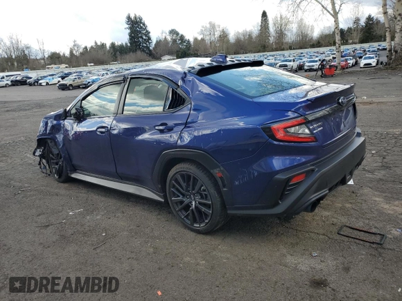 2022 Subaru WRX Premium с VIN JF1VBAF65N9033019, выставлен на аукционе Copart как лот 49658595 с пробегом 7 997 миль миль и Списание • Salvage title. История ставок и продаж доступна на DreamBid. Изображение 2.