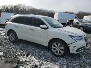 2016 Acura MDX w/Advance with VIN 5FRYD4H97GB043228, listed as a Copart auction lot 87448574 with 71,018 mi miles and Salvage Title. Bid and sale history available at carsss.com. Image 4.