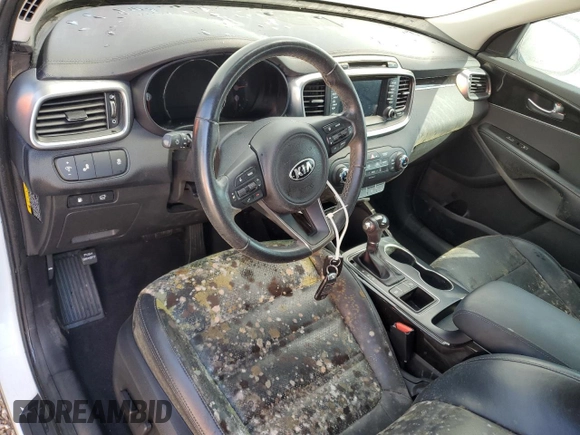 2018 Kia Sorento EX with VIN 5XYPH4A12JG404791, listed as a Copart auction lot 58248545 with Not provided miles and Non repairable. Bid and sale history available at DreamBid. Image 8.