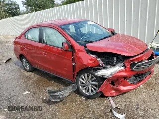 2019 Mitsubishi Mirage G4 ES with VIN ML32F3FJ3KHF00768, listed as a Copart auction lot 61748204 with 46,337 mi miles and Salvage Title. Bid and sale history available at carsss.com. Image 4.