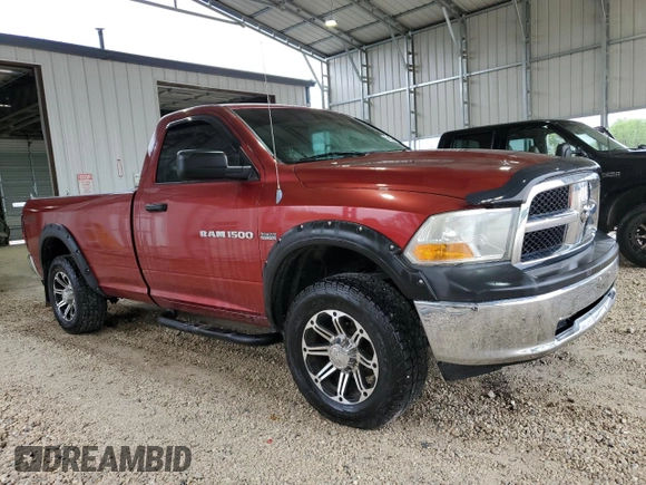 2012 Ram 1500 Tradesman with VIN 3C6JD7DT1CG194664, listed as a Copart auction lot 55209915 with 158,592 mi miles and Salvage title. Bid and sale history available at DreamBid. Image 4.
