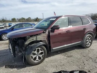 2021 Kia Telluride EX with VIN 5XYP34HC9MG120374, listed as a Copart auction lot 45282075 with 56,760 mi miles and Salvage Title. Bid and sale history available at DreamBid. Image 1.