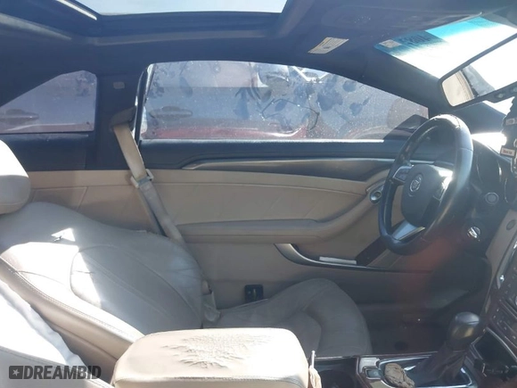 2011 Cadillac CTS Coupe Performance with VIN 1G6DJ1ED8B0154882, listed as a IAAI auction lot 40820898 with 1 mi miles. Bid and sale history available at carsss.com. Image 5.
