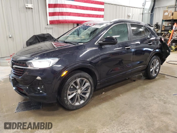 2021 Buick Encore GX Select z VIN KL4MMESL1MB148687, wystawiony jako Copart lot #55078785 z przebiegiem 72 287 mil mil oraz Szkoda całkowita • Salvage title. Historia ofert i sprzedaży dostępna na DreamBid. Obrazek 1.