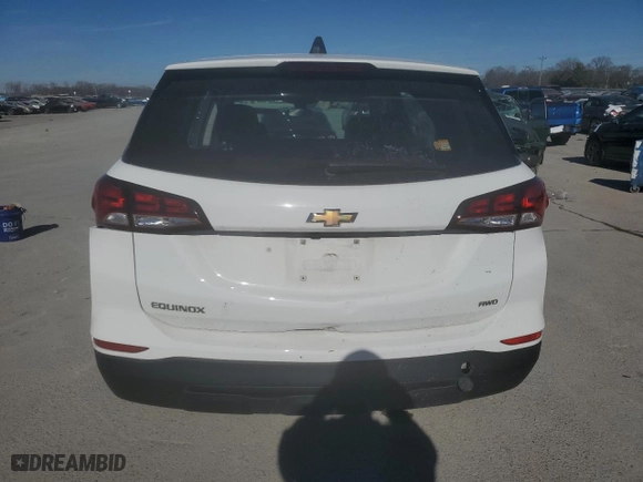 2022 Chevrolet Equinox LS with VIN 3GNAXSEV2NS234177, listed as a Copart auction lot 88888395 with 52,357 mi miles and Clean Title. Bid and sale history available at carsss.com. Image 6.