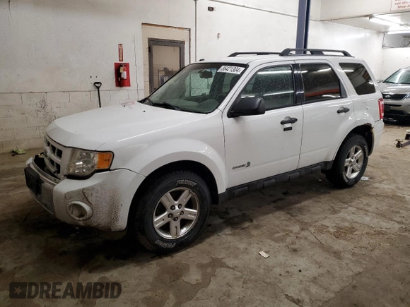 2012 Ford Escape Hybrid z VIN 1FMCU5K32CKB20604, wystawiony jako Copart lot #86421304 z przebiegiem 188 249 mil mil oraz Szkoda całkowita • Salvage title. Historia ofert i sprzedaży dostępna na DreamBid. Obrazek 1.
