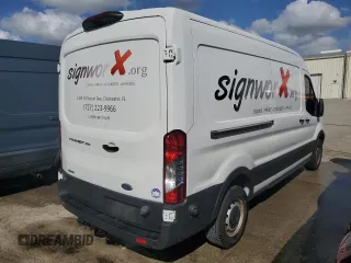 2019 Ford Transit with VIN 1FTYR2CGXKKB82195, listed as a Copart auction lot 74347834 with Not Provided miles and Salvage Title. Bid and sale history available at carsss.com. Image 3.