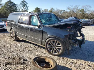 2016 Ford Expedition EL Platinum with VIN 1FMJK1MT8GEF12400, listed as a Copart auction lot 47291385 with 0 mi miles and Salvage Title. Bid and sale history available at carsss.com. Image 4.