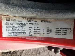 2005 Chevrolet Colorado 1SF LS Z71 with VIN 1GCDT136158116167, listed as a Copart auction lot 85302334 with 226,135 mi miles and Clean Title. Bid and sale history available at carsss.com. Image 12.