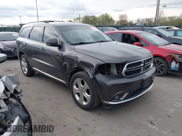 2014 Dodge Durango Limited z VIN 1C4RDJDG8EC597056, wystawiony jako IAAI lot #42116514 z przebiegiem 161 269 mil mil oraz . Historia ofert i sprzedaży dostępna na DreamBid. Obrazek 1.