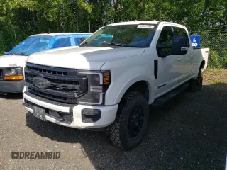 2020 Ford F-350 XL with VIN 1FT8W3BT7LEE78594, listed as a Copart auction lot 60691945 with 80,645 mi miles and Salvage title. Bid and sale history available at DreamBid. Image 1.