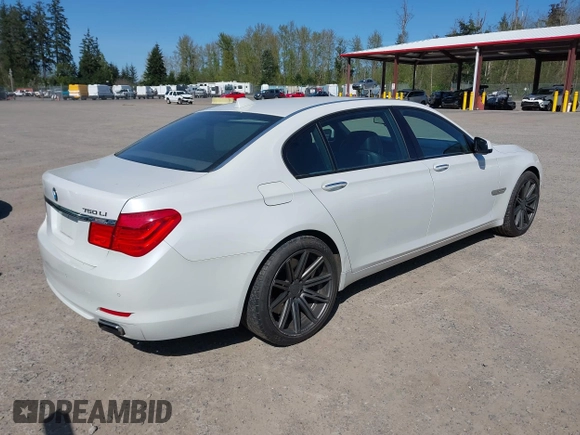 2009 BMW 7 Series 750Li with VIN WBAKB83549CY59299, listed as a IAAI auction lot 42040718 with 129,236 mi miles and . Bid and sale history available at DreamBid. Image 4.