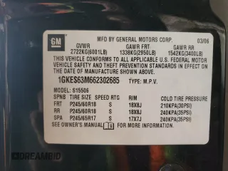 2006 GMC Envoy Denali with VIN 1GKES63M662302685, listed as a Copart auction lot 74315054 with 80,134 mi miles and Salvage Title. Bid and sale history available at carsss.com. Image 13.