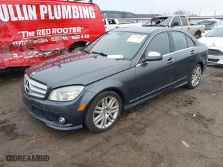 2009 Mercedes-Benz C-Class 3.0L Sport with VIN WDDGF81X59F274477, listed as a IAAI auction lot 41527619 with 195,230 mi miles. Bid and sale history available at carsss.com. Image 2.